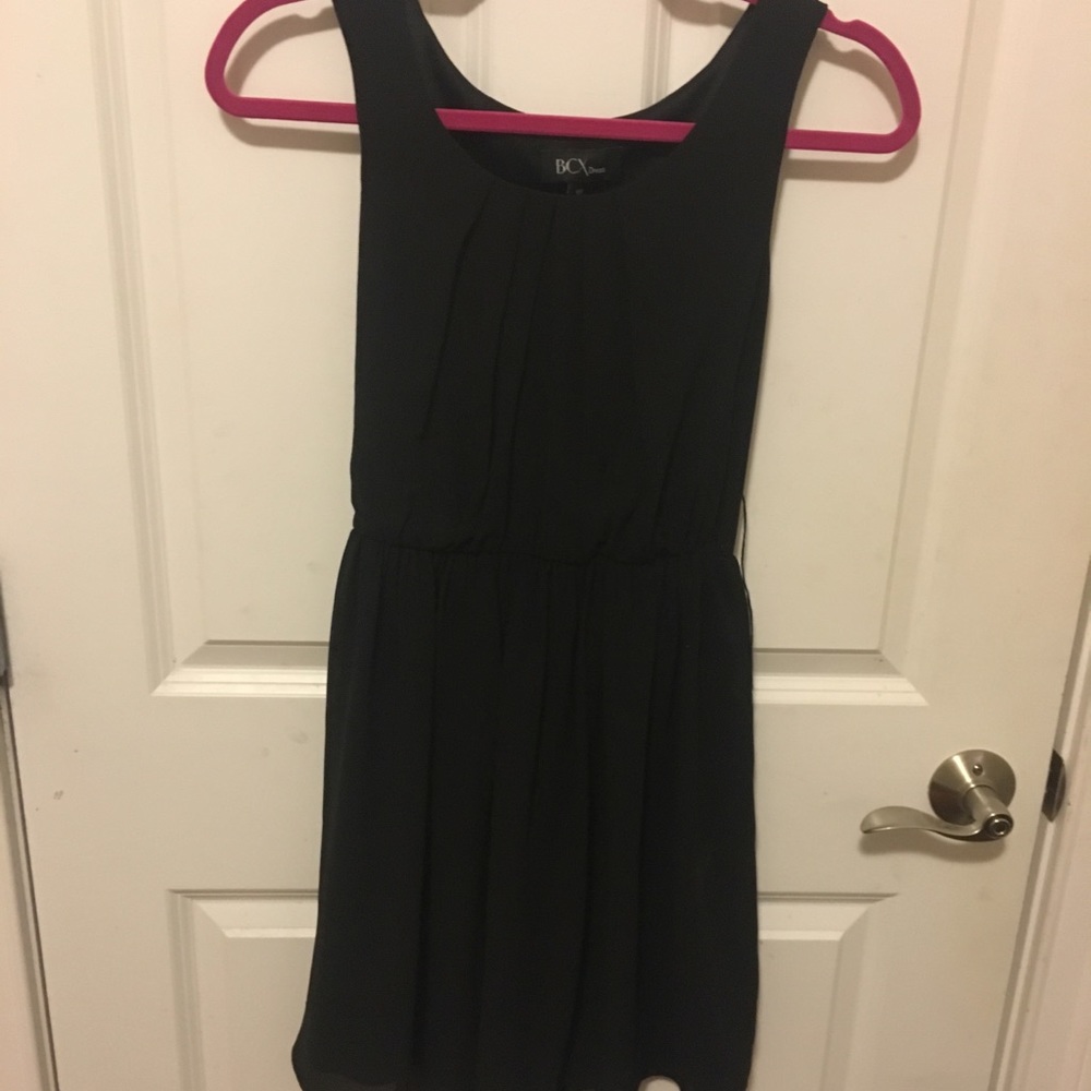 Black mini dress